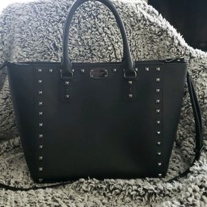Michael Kors Large Saffiano Black Bag with Studs